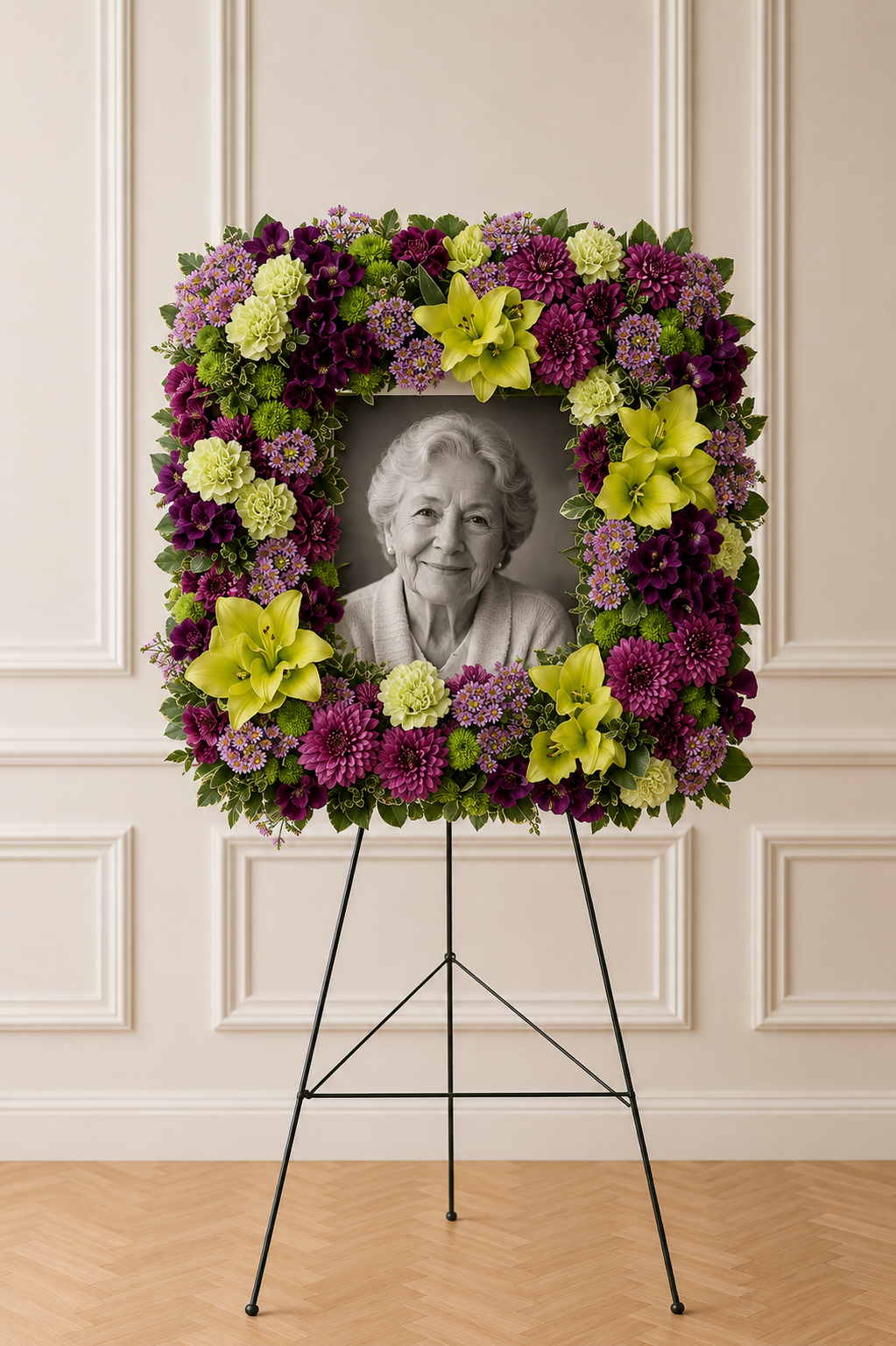 Forever Remembered Photo Tribute Wreath