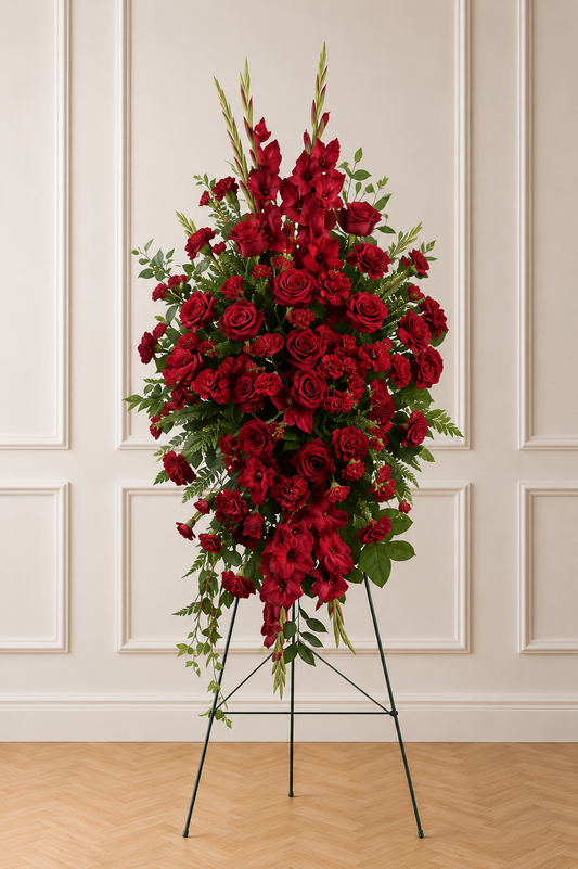 Eternal Love Red Standing Spray